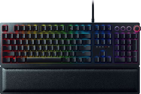 Razer Huntsman Elite Wired Gaming Opto-Mechanical Switch Keyboard with Chroma Back Lighting ...