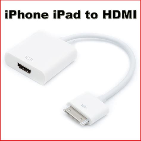 Video Connector to HDMI TV Adapter Cable for iPad 2 3 iPhone