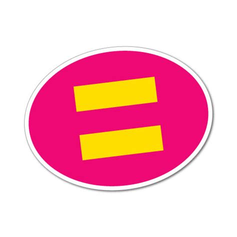 Equal Human Rights Pink Sticker | Bumper Stickers - Sticker Collective