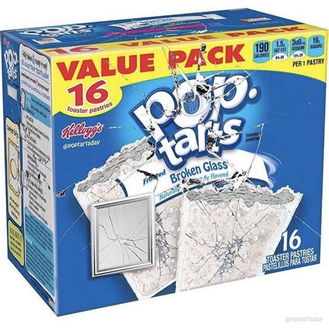 Broken Glass flavored Pop Tarts | Pop tarts, Pop tart flavors, Funny food memes