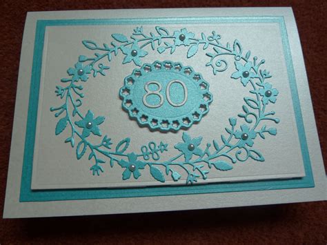 80th Birthday Card | Handmade Milestone Birthday Card