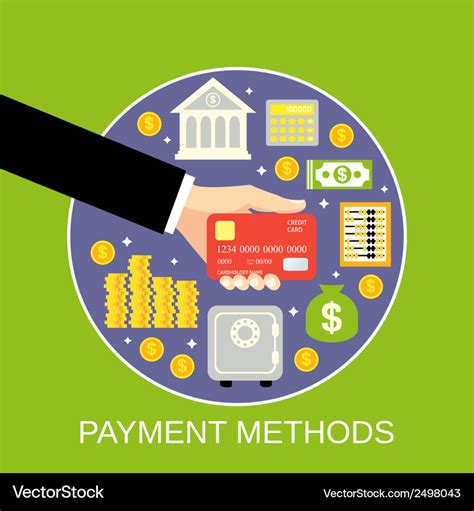 Payment methods concept Royalty Free Vector Image