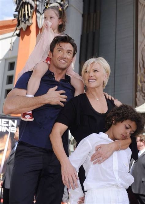 Hugh Jackman and his wife and children | Hugh jackman, Actor hugh ...