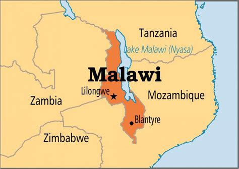 Lilongwe Malawi map - Map of lilongwe Malawi (Eastern Africa - Africa)