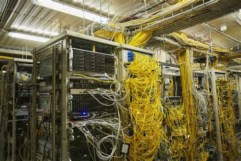 Many Wires Of The Server Room - Stock Photos | Motion Array