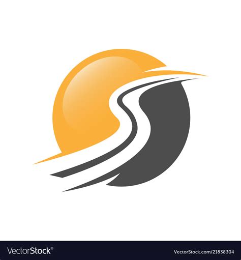 Road construction creative symbol layout Vector Image