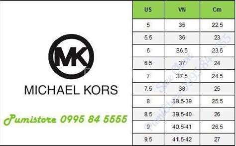 Michael Kors Shoe Size Chart Women