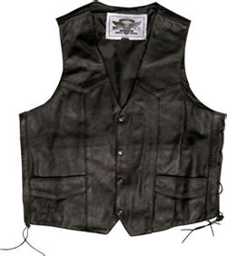 Legion Riders Laced Leather Vest - American Legion Flag & Emblem