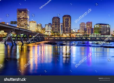 Richmond Virginia Usa Downtown Skyline On Stock Photo 265894352 ...