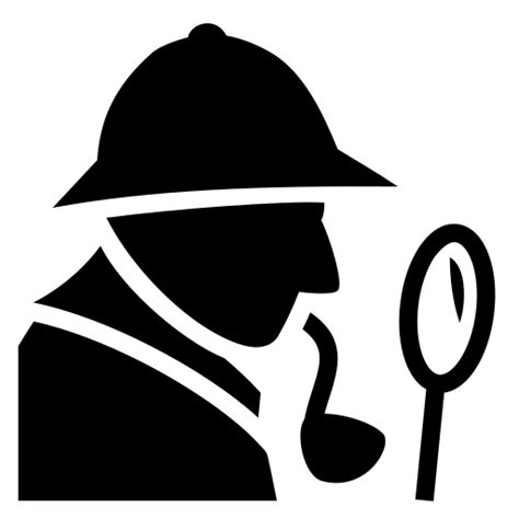 Sherlock Holmes icon, SVG and PNG | Game-icons.net