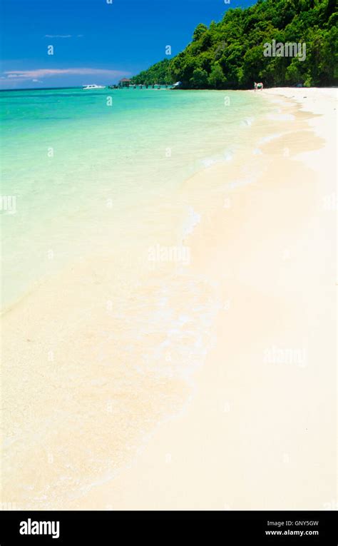 beautiful beach at borneo island malaysia Stock Photo - Alamy