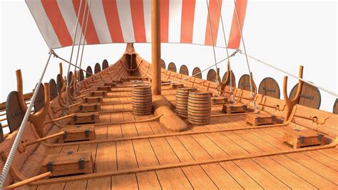 Viking Drakkar Sail Red 3D Model $129 - .3ds .blend .c4d .fbx .max .ma .lxo .obj - Free3D