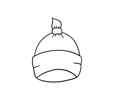 Baby hat isolated on white background. Vector doodle illustration. Cute kids hat sketch 24221883 ...