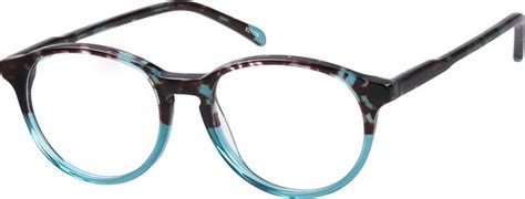 Acetate Full-Rim Frame With Spring Hinges Round Eyeglasses, Eyeglasses For Women, Round ...