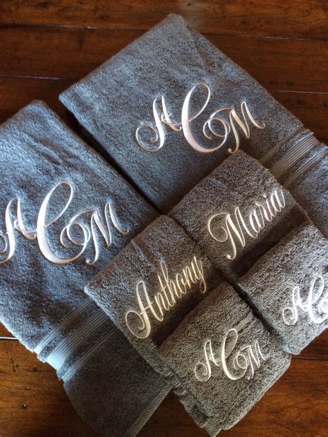 Oversized set of Monogrammed Towels by PTThreads on Etsy https://www.etsy.com/listing/499217346 ...