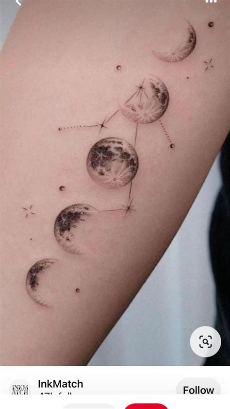 Moon phase tattoos | Planet tattoos, Moon phases tattoo, Tattoos