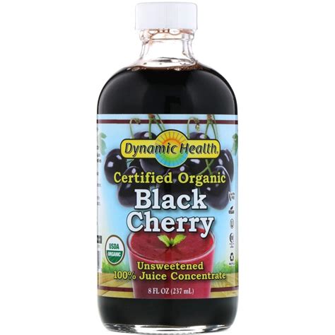 Dynamic Health Organic Black Cherry Juice Concentrate -- 16 fl oz - Vitacost