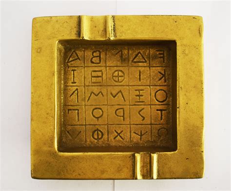 Ashtray Ancient Greek Alphabet the Ancestor of the Latin | Etsy