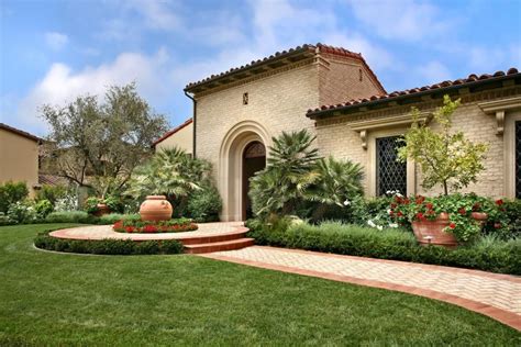 Walkway Leading to Stunning Mediterranean Home | Mediterranean landscape design, Mediterranean ...