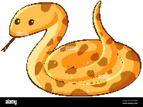 Snake cartoon character on white background illustration Stock Vector Image & Art - Alamy