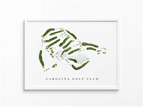 Carolina Golf Club Charlotte NC Golf Course Map Golfer - Etsy