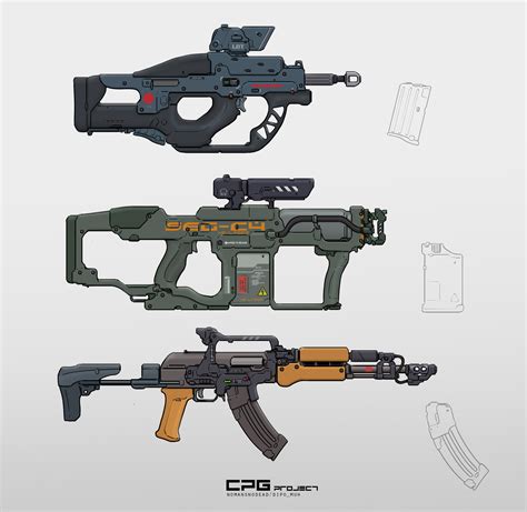 ArtStation - Cyberpunk guns