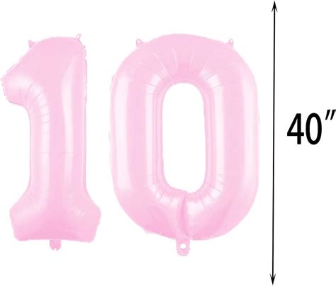 Buy Sweet 10th Birthday Balloon 10th Birthday Decorations Happy 10th Birthday Party Supplies ...