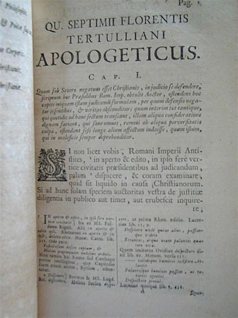 Tertullian : Havercamp (1718), Apologeticus only