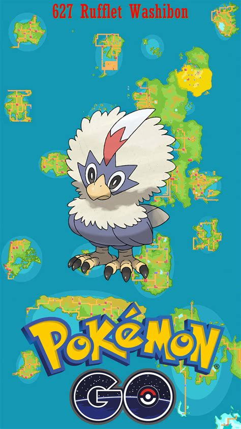 Download Rufflet With Pokémon Go Logo Wallpaper | Wallpapers.com