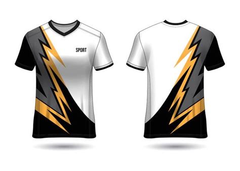 Premium Vector | Sports jersey design template for team uniforms ...