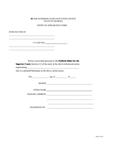 Fulton County Superior Court Case Initiation Form - CountyForms.com