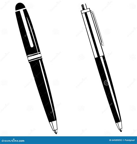 Pen Clipart Black And White