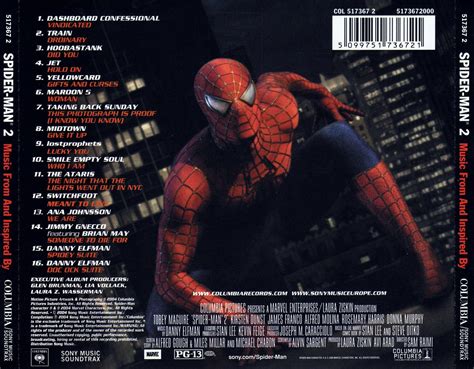 Spider-Man 2 (2004) Original Soundtrack (Back) by kidsfan on DeviantArt