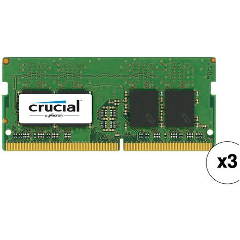 Crucial 24GB DDR4 2133 MHz SO-DIMM Memory Kit (3 x 8GB) B&H