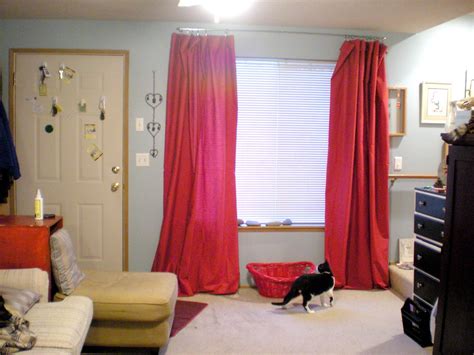 Here are my $12 curtains. | Each curtain panel: $3 twin flat… | Flickr