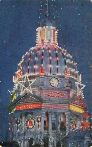 Postcard Lights of Minden Nebraska The Christmas City | eBay