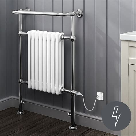 952x659mm Large Electric Traditional Wall Mounted Rail Radiator- Cambridge | Bathroom furniture ...