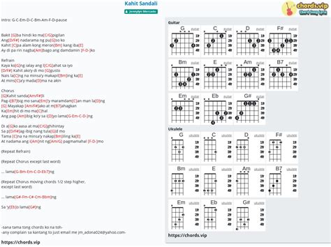 Chord: Kahit Sandali - tab, song lyric, sheet, guitar, ukulele | chords.vip