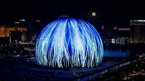 VIDEO : Watch: World's biggest LED sphere showers Las Vegas with ...