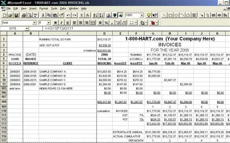 Bookkeeping Excel Template