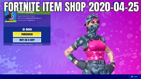 Recon Ranger skin is back - Fortnite Item Shop (2020-04-25) - YouTube