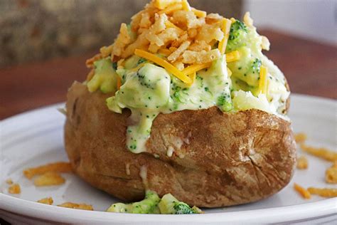 Broccoli Cheddar Stuffed Baked Potatoes - CookNovel.com