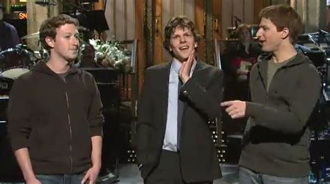 Andy Samberg Mark Zuckerberg Jesse Eisenberg