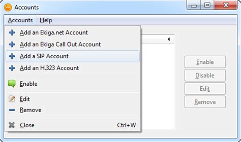 VoIP Configuration Guide - Ekiga