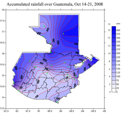 Guatemala Climate Map