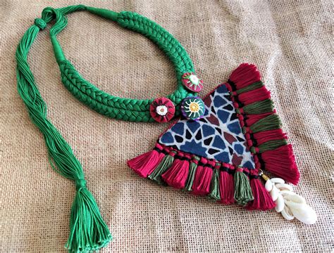 Banjara Tribal Jewelry Ethnic Tassel Necklace Indian Thread | Etsy