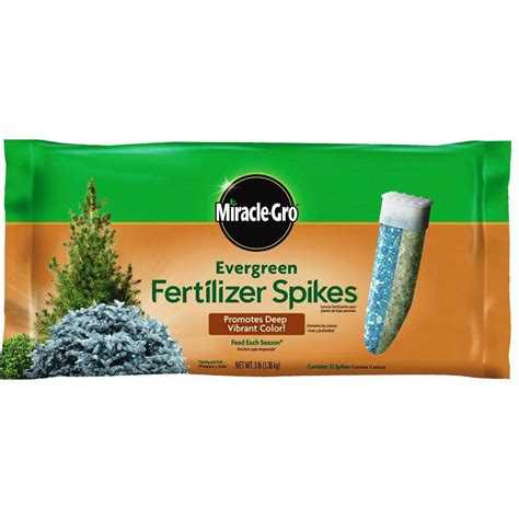 Miracle-Gro Evergreen 3 lb. Fertilizer Spikes (12-Pack)-1003761 - The Home Depot