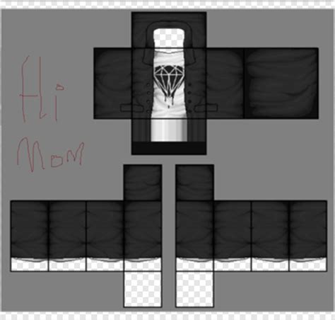 Roblox Textures Templates Roblox Shirt Template Black Transparent PNG 585x559 Free Download On ...