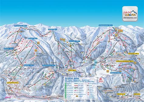 Zell am Ziller, Austria Piste Map – Free downloadable piste maps.