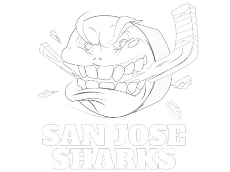 San Jose Sharks Coloring Pages - Learny Kids